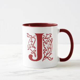 Taza Letra de fantasía J