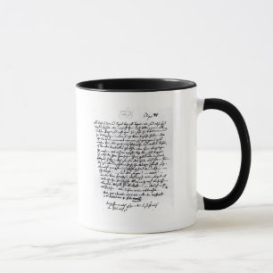 Taza Letra de Mozart a su padre, el 5 de abril