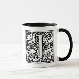Taza Letra decorativa inicial "J"
