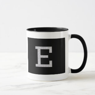 Taza Letra E del monograma