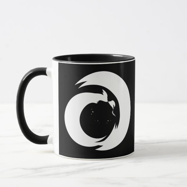 Taza Letra estilizada "A" Monograma Arte Moderno (Izquierda)