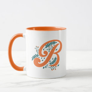Taza Letra floral B