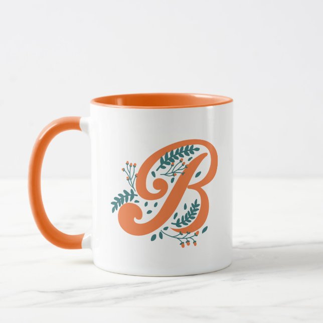 Taza Letra floral B (Izquierda)