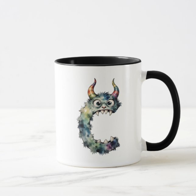 Taza Letra monster C Mug - Gif inicial de monstruo lúdi (Derecha)