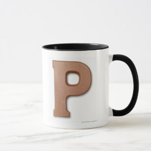 Taza Letra p del chocolate