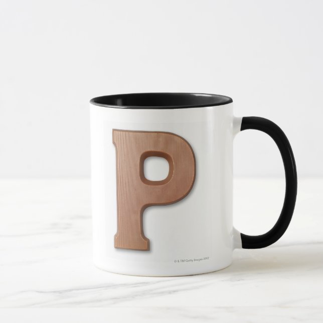 Taza Letra p del chocolate (Derecha)