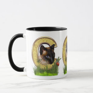 Taza Letra siamesa-capital-monograma C
