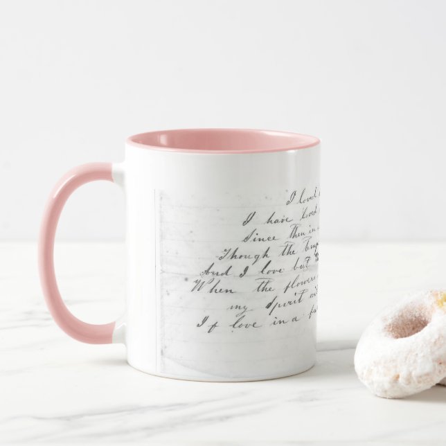 Taza Letras de la canción de Talitha (Con donut)