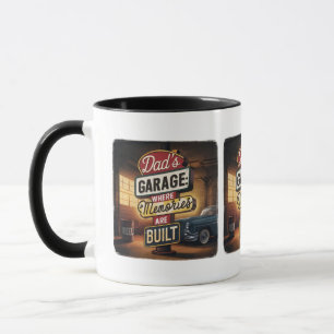 Taza Letrero Automotriz Retro Vintage del Garaje de Pap