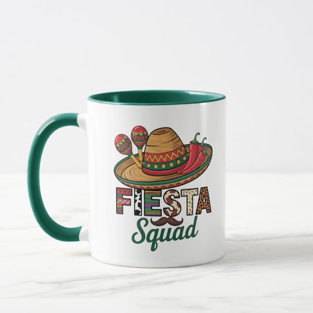Taza Let's Fiesta Cinco De Mayo – Mexicano Colorid (Izquierda)