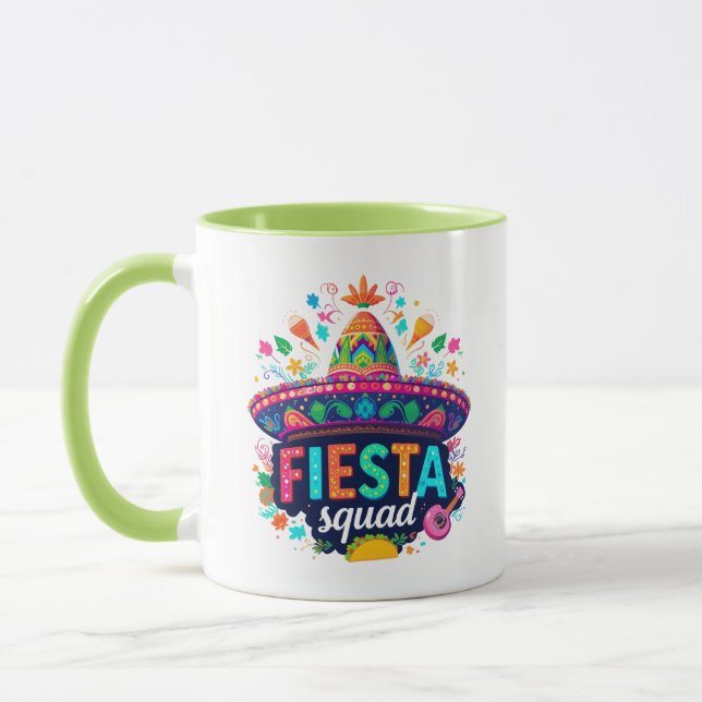 Taza Let's Fiesta Cinco De Mayo – Mexicano Colorid (Izquierda)