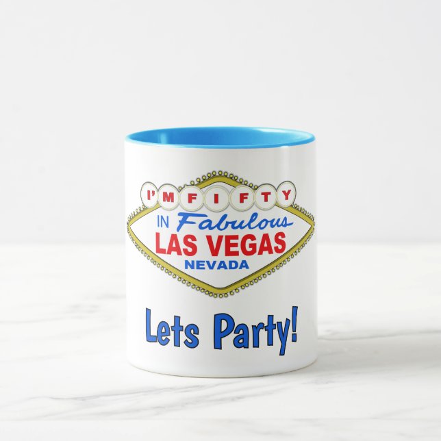 Taza Lets Party 50th Vegas Mug (Centro)