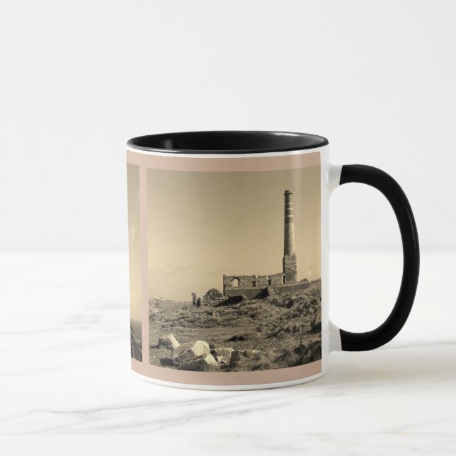 Taza Levant Mine Cornwall England Poldark Location (Derecha)