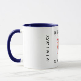 Taza Levantando el regalo de recién casados para esposo
