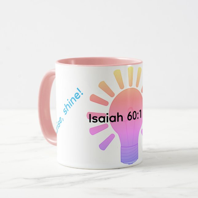 Taza ¡Levántate, brilla! (Anverso izquierdo)