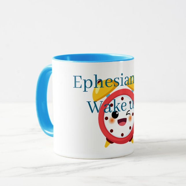 Taza ¡Levántate, brilla! (Anverso izquierdo)