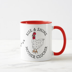 Taza Levántate y Brilla Madre Clueca Humor Divertido de
