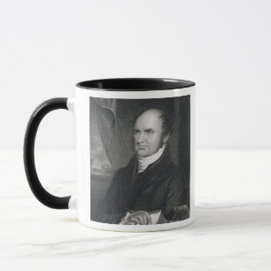 Taza Levi Woodbury, grabado por Roberto E. Whitechurch