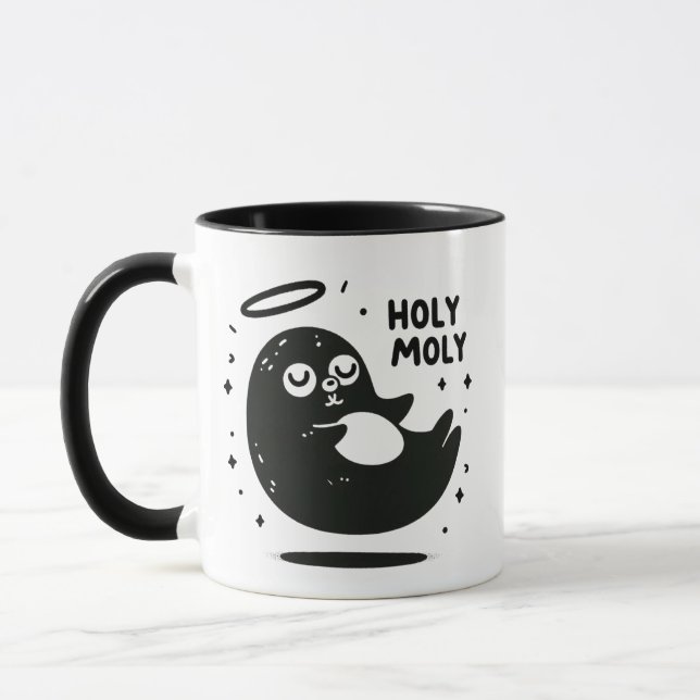 Taza Levitating Holy Mole Mug – Cute Floating Animal  (Izquierda)