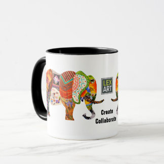 Taza LexArt crear una música elefante colaborativa