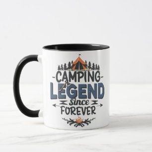 Taza Leyenda de camping desde siempre