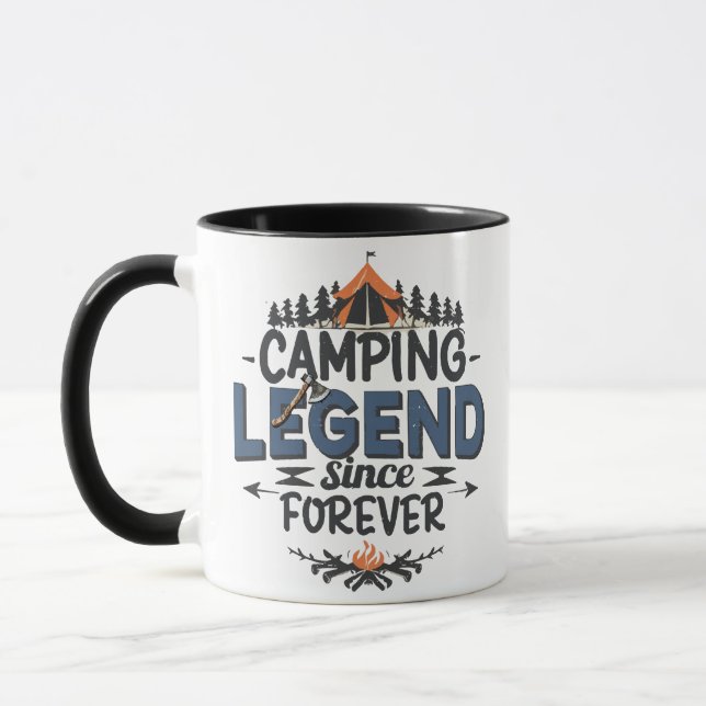 Taza Leyenda de camping desde siempre (Izquierda)