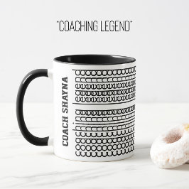 Taza Leyenda de codificación de nombres personalizados 