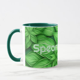 Taza Leyenda de té de menta rápida de arte generativo