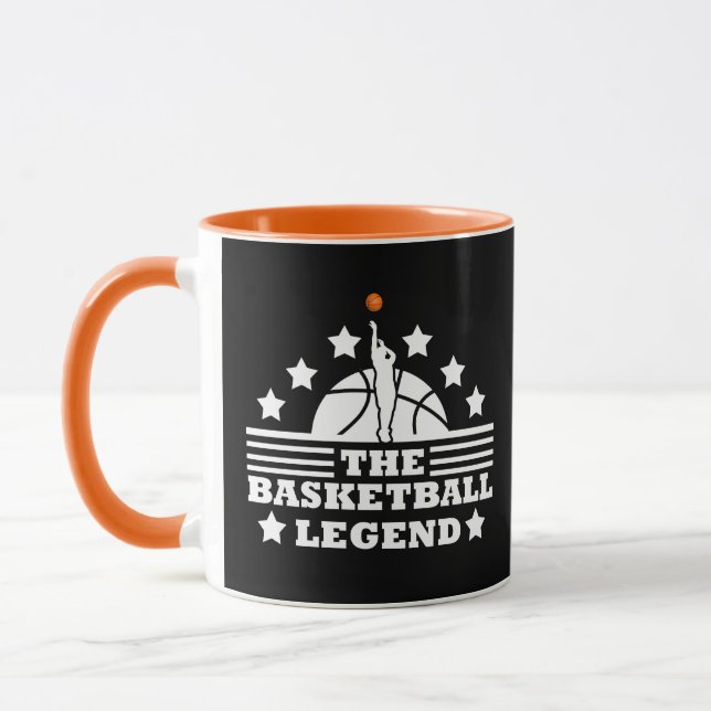 Taza Leyenda del baloncesto jugador de baloncesto naran (Izquierda)