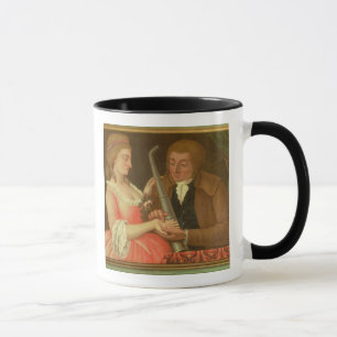 Taza Leyendo la palma (aceite en lona)