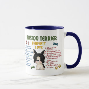 Taza Leyes 4 de la propiedad de Boston Terrier