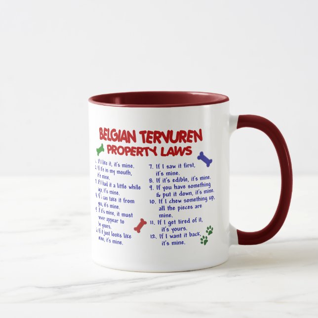 Taza Leyes BELGAS 2 de la propiedad de TERVUREN (Derecha)