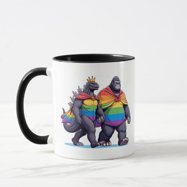 Taza LGBTQ - Derechos de los homosexuales - Mes del org (Izquierda)