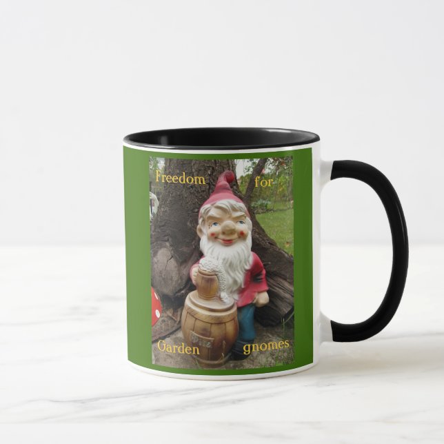 Taza Libere los gnomos del jardín (Derecha)