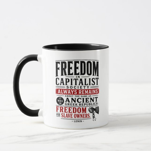 Taza Libertad para los dueños de esclavos (Izquierda)