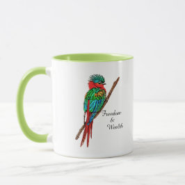 Taza Libertad y riqueza de aves en Quetzal