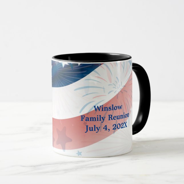 Taza Liberty Brew: Evento Personalizado del 4 de Julio (Anverso derecho)