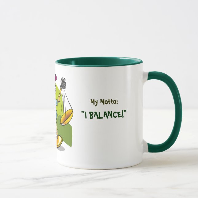 Taza Libra, soy: Negociando y ético, mi lema: , "… (Derecha)