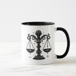 Taza Libra Zodiac Astrology Scales Horoscope Gift