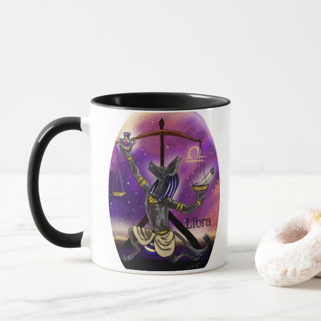 Taza Libra Zodiac Mug (Con donut)