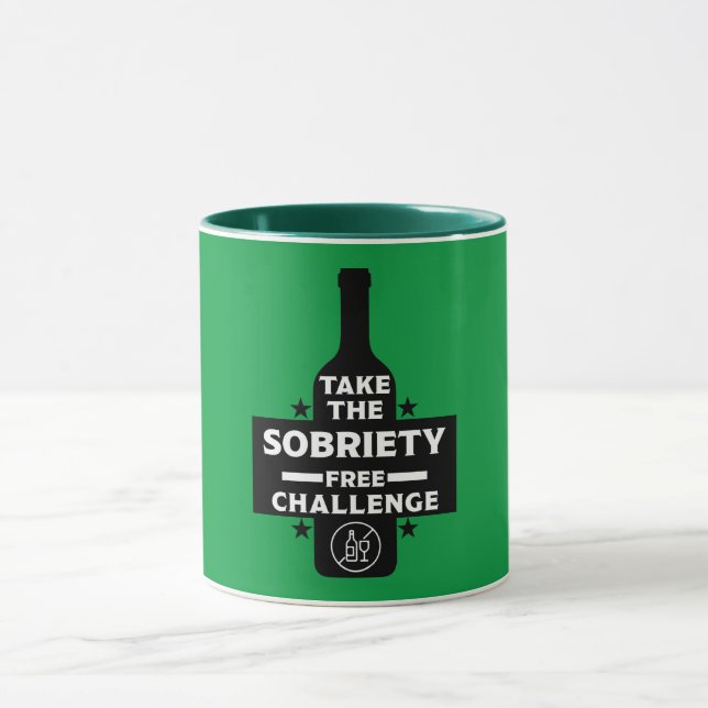 Taza Libre De Alcohol Y Sobrio (Centro)