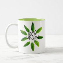 Taza libre del vegano de la crueldad, VEGANO 100%
