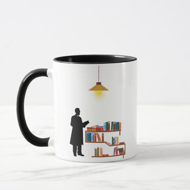 Taza Librería Regalos De Mug Para Lover De Libros (Izquierda)