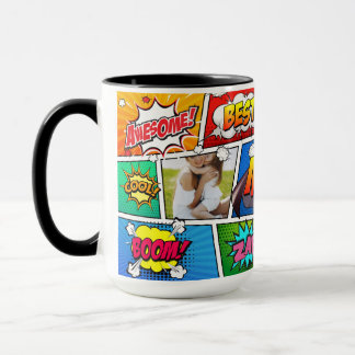 Taza Libro cómico del Día de la Madre de Superheroína