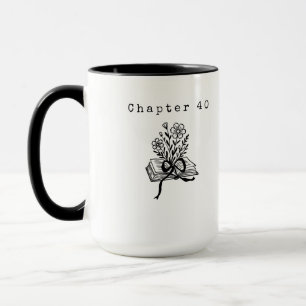 Taza Libro Coquette Capítulo 40 Flores Silvestres Negro