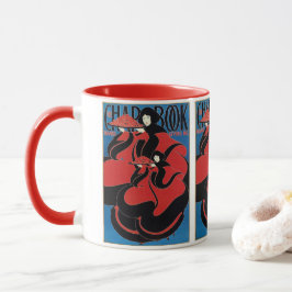 Taza Libro de agradecimiento Vintage Art Nouveau Chap
