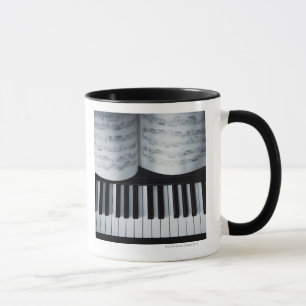 Taza Libro de las llaves y de música del piano