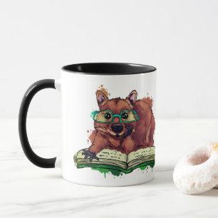 Taza Libro de lectura de Quokka