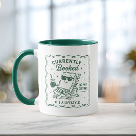 Taza Libro Divertido Amante Lindo Actualmente Reservado