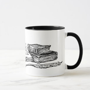 Taza Libros de época leyendo música